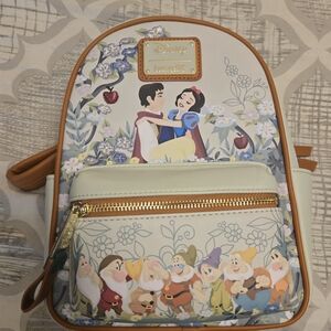 Loungefly Disney Snow White and Dwarfs Backpack - Pale Green and Brown